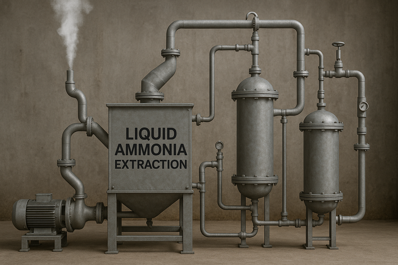 Liquid Ammonia Extracting System (from Cow Urine)